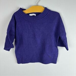 Billionaire Italian Couture Purple Knit Sweater Kids Size 5A Cashmere Blend
